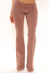 V Nice To See You Flare Jeans - Brown Ins Street